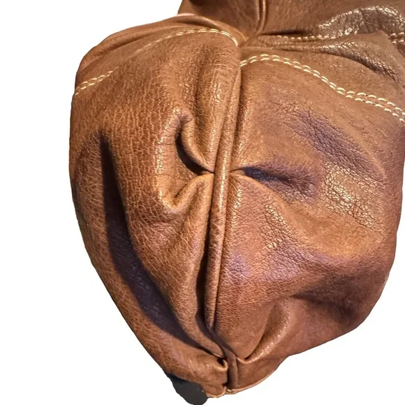 Valentino Garavani Brown Leather Braided Handle Shoulder Bag with COA - Picture 7 of 16